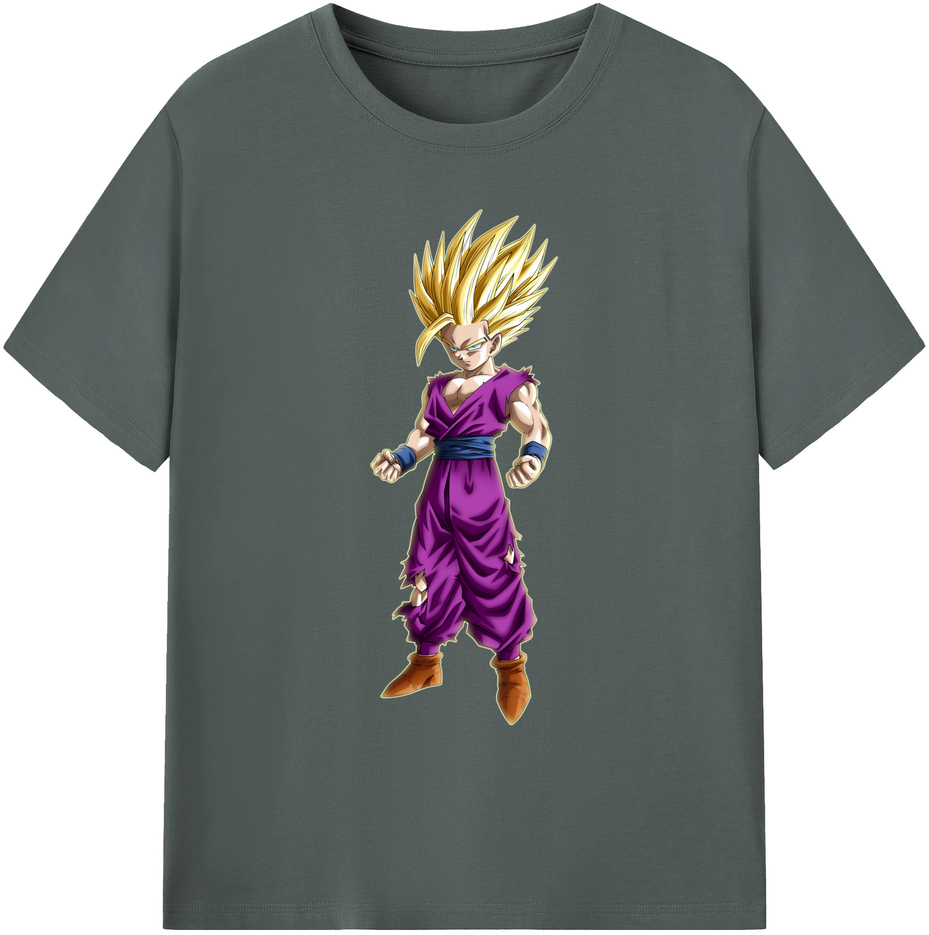 （画像用） ドラゴンボール 孫 悟飯（そんごはん）DRAGON BALL Son Gohan 綿100％ メンズ半袖Tシャツ｜肌触りやわらか＆通気性